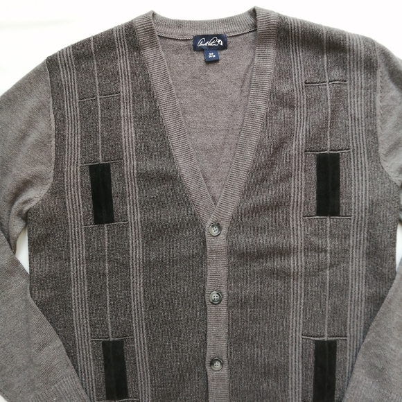 Arnold Palmer Vintage Grey Cardigan Small - Picture 2 of 8